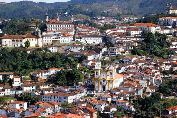 Bela Cidade Com Arquitetura Colonial Portuguesa Igrejas Brasil Capital Estado — Fotografia de Stock