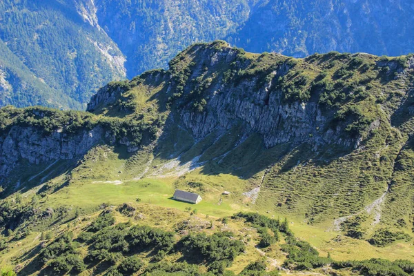 Splendido Paesaggio Europeo Accogliente Nelle Accoglienti Montagne Alpine Del Liechtenstein — Foto Stock