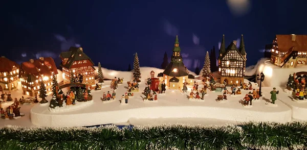 Festlich Weihnachtliche Dekoration Landschaft Motiv — Stockfoto