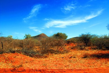 Namibya sonsuz expanses güzel manzara