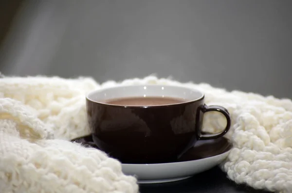 Gorące Kakao Zimie — Zdjęcie stockowe