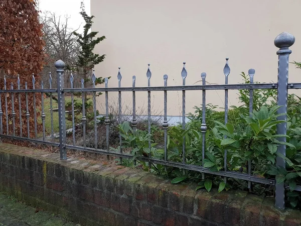 Bahçe Çit Çit Kapı Demir Çit Kapısı — Stok fotoğraf