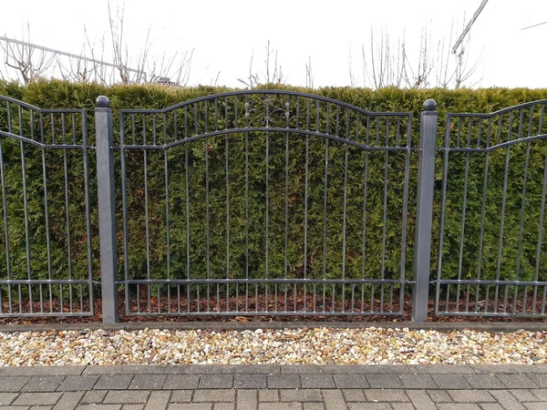 Garden Fence Fence Gate Fence Gate Iron — Stock Photo, Image