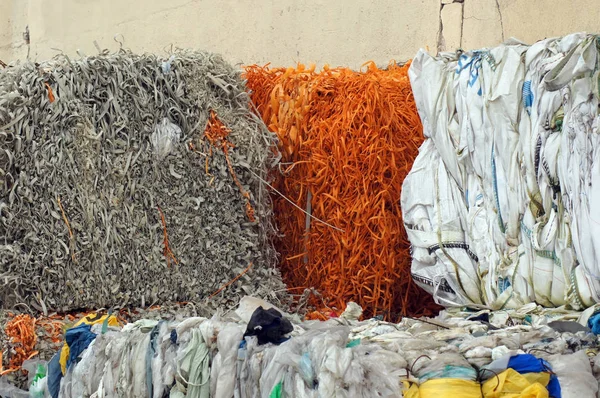 Recycling Yard Waste Recycling Plant Operation — Stock Photo, Image