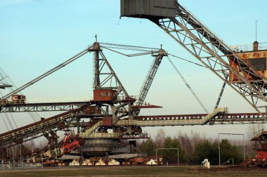 Disused lignite open-pit mining Ferropolis in Grfenhainichen Germany                       clipart
