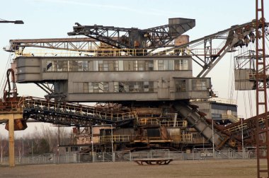 Disused lignite open-pit mining Ferropolis in Grfenhainichen Germany                       clipart