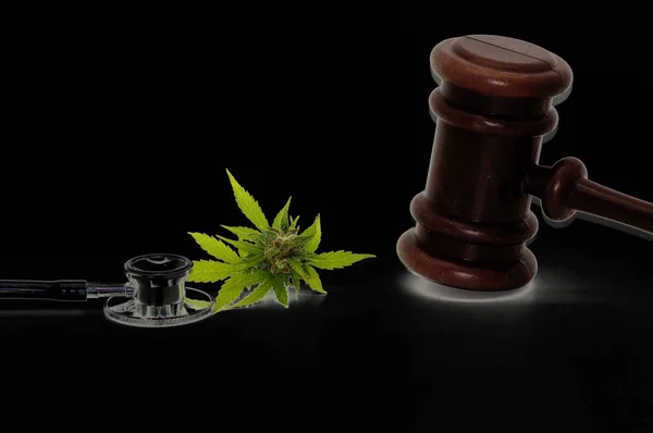 Konopie Marihuana Marihuana Medycynie — Zdjęcie stockowe