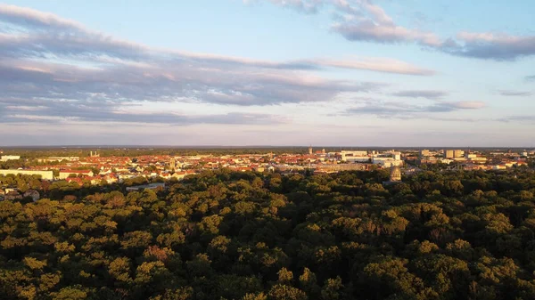 위에서 Dessau Ziebigk Saxony Anhalt Germany 2020 — 스톡 사진