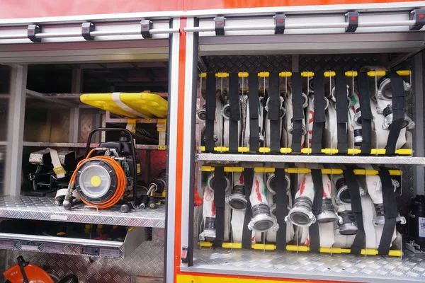 Пожарные Шланги Машине — стоковое фото