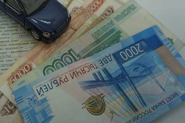 Passaporte Veículo Rússia Máquina Dinheiro Fotografia De Stock