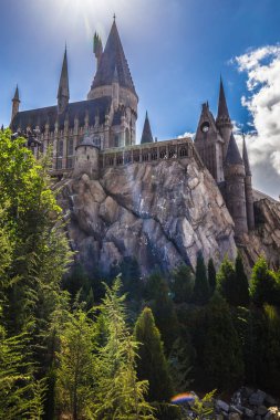 Orlando, Florida, Abd - 11 Mart 2017: Macera Adaları'ndaki hogwarts kalesi