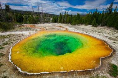 güzel zafer Şofben Yellowstone Milli Parkı, Wyoming, ABD