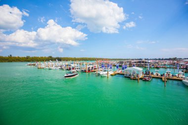 ABD, Florida, Miami - 17 Şubat 2017: Miami Uluslararası Boat Show, Downtown Miami, Key Biscayne