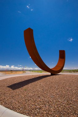New Mexico, ABD - 20 Mayıs 2016: Spaceport America'da heykel