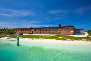 Civil War Fort Jefferson and Gulf of Mexico in Dry Tortugas National Park, Florida, USA clipart