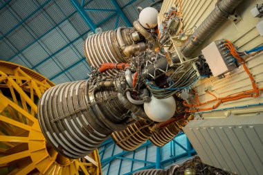 Apollo / Saturn V Merkezi, uzay hangar roket Kennedy Uzay Merkezi, Florida, ABD ile