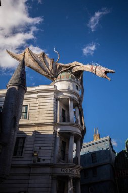 Orlando, Amerika Birleşik Devletleri - 11 Şubat 2017: Harry Potter Universal Studios Dragon'da