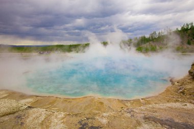 Yellowstone Milli Parkı, Wyoming, ABD güzel Şofben