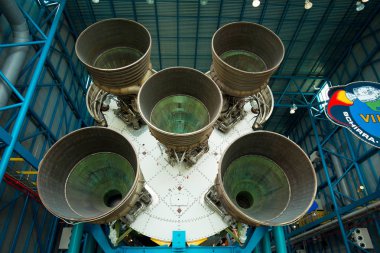 Apollo / Saturn V Merkezi, uzay hangar roket Kennedy Uzay Merkezi, Florida, ABD ile