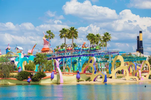 Roller Coaster Jezioro Universal Islands Adventure Theme Park Universal Orlando — Zdjęcie stockowe