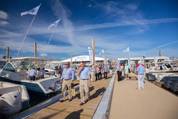 Usa Florida Miami Února 2017 Miami Mezinárodní Boat Show Centrum — Stock fotografie