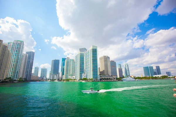 Usa Florida Miami Februari 2017 Miami Internationella Båtmässa Downtown Miami — Stockfoto