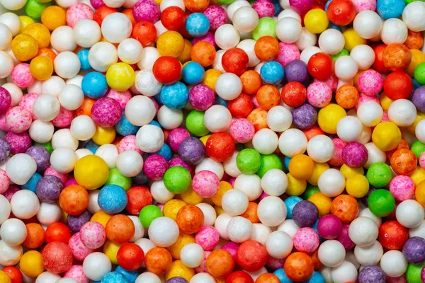 Çok Renkli Yuvarlak Şekerler Ile Renkli Parlak Arka Plan — Stok fotoğraf