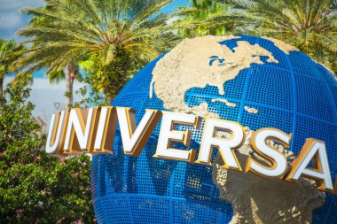 Orlando, Amerika Birleşik Devletleri - 23 Kasım 2018: Universal Studios Orlando, Florida, ünlü evrensel dünya