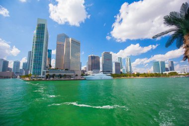ABD, Florida, Miami - 17 Şubat 2017: Miami Uluslararası Boat Show, Downtown Miami, Key Biscayne