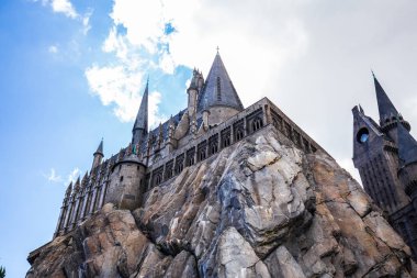 Orlando, Florida, Abd - 11 Mart 2017: Macera Adaları'ndaki hogwarts kalesi