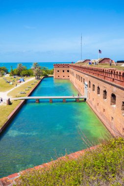 Civil War Fort Jefferson and Gulf of Mexico in Dry Tortugas National Park, Florida, USA clipart
