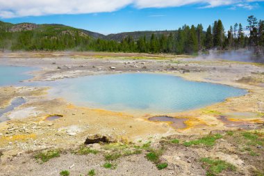 Yellowstone Milli Parkı, Wyoming, ABD güzel Şofben
