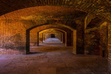 Civil War Fort Jefferson in Dry Tortugas National Park, Florida, USA clipart