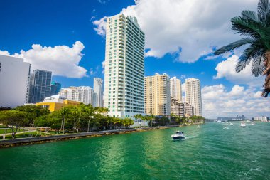 ABD, Florida, Miami - 17 Şubat 2017: Miami Uluslararası Boat Show, Downtown Miami, Key Biscayne