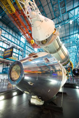 Apollo / Saturn V Merkezi, uzay hangar roket Kennedy Uzay Merkezi, Florida, ABD ile