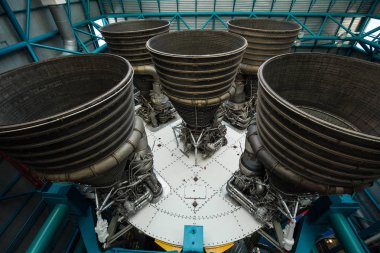 Apollo / Saturn V Merkezi, uzay hangar roket Kennedy Uzay Merkezi, Florida, ABD ile