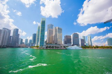 ABD, Florida, Miami - 17 Şubat 2017: Miami Uluslararası Boat Show, Downtown Miami, Key Biscayne