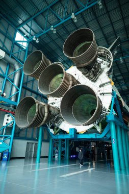Apollo / Saturn V Merkezi, uzay hangar roket Kennedy Uzay Merkezi, Florida, ABD ile