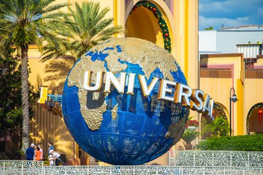 Orlando, Amerika Birleşik Devletleri - 23 Kasım 2018: Universal Studios Orlando, Florida, ünlü evrensel dünya