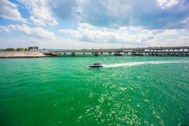 ABD, Florida, Miami - 17 Şubat 2017: Miami Uluslararası Boat Show, Downtown Miami, Key Biscayne