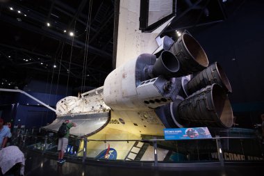 Apollo / Saturn V Merkezi, uzay hangar roket Kennedy Uzay Merkezi, Florida, ABD ile
