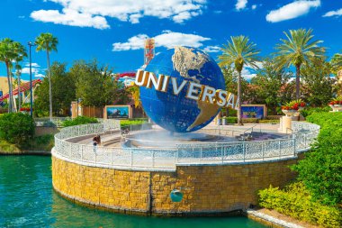 Orlando, Amerika Birleşik Devletleri - 23 Kasım 2018: Universal Studios Orlando, Florida, ünlü evrensel dünya