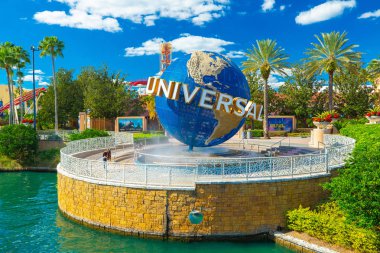 Orlando, Amerika Birleşik Devletleri - 23 Kasım 2018: Universal Studios Orlando, Florida, ünlü evrensel dünya