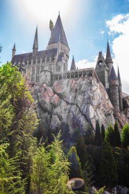 Orlando, Florida, Abd - 11 Mart 2017: Macera Adaları'ndaki hogwarts kalesi
