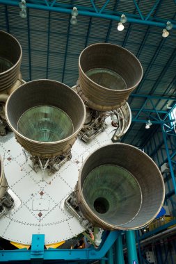 Apollo / Saturn V Merkezi, uzay hangar roket Kennedy Uzay Merkezi, Florida, ABD ile