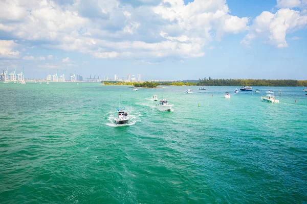 Usa Florida Miami Febrero 2017 Miami International Boat Show Centro — Foto de Stock