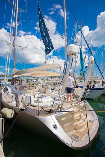 Usa Florida Miami Února 2017 Miami Mezinárodní Boat Show Centrum — Stock fotografie