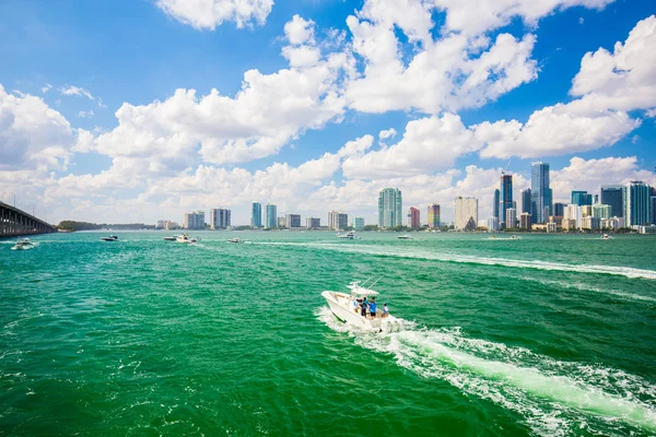 Usa Florida Miami February 2017 Miami International Boat Show Downtown — Stock Photo, Image