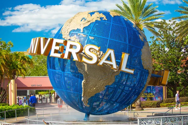 Orlando Usa Listopadu 2018 Slavná Univerzální Globe Universal Studios Orlandu — Stock fotografie