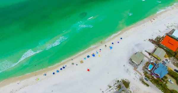 Oceanu Atlantyckiego Widok Lotu Ptaka Miami Beach South Beach Floryda — Zdjęcie stockowe